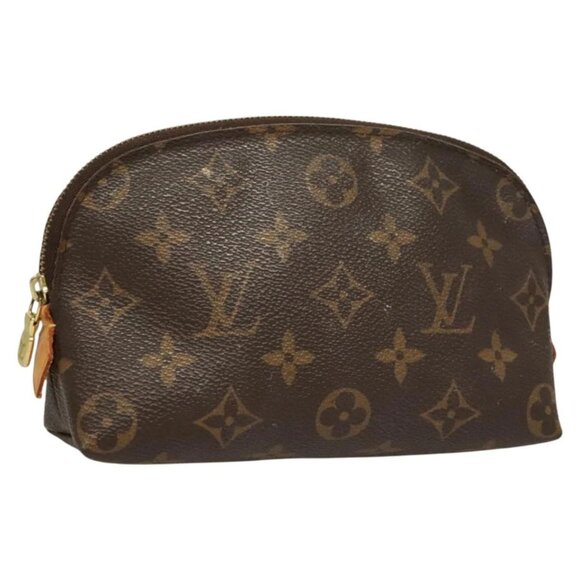 LOUIS VUITTON Monogram Pochette Cosmetic PM Cosmetic Pouch M47515 LV Auth 128420 - Picture 1 of 16
